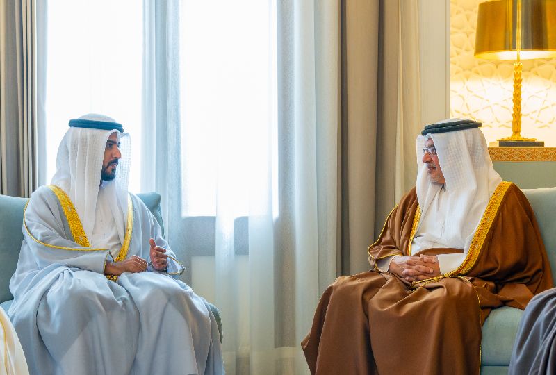 HRH the Crown Prince and Prime Minister receives the Ambassador of the UAE to the Kingdom of Bahrain